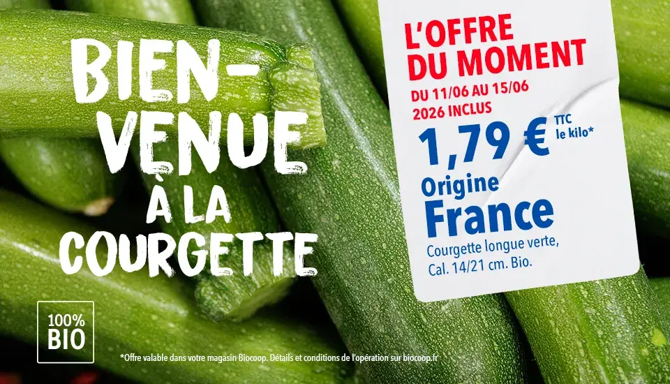 Bienvenue à la courgette !